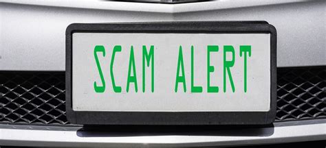 license plate scam alert